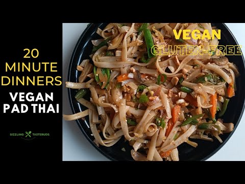 ✨ 20-min VEGAN Pad Thai | Quick Dinners | ผัดไทย #sizzlingtastebuds #padthairecipe #easydinners