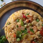 Easy and Quick Veg Lapsi Upma |  Broken Wheat Upma in Pressure Cooker