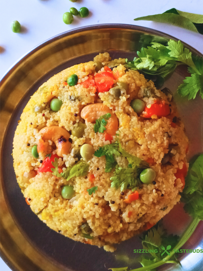 Let’s make an easy-peasy fibre-loaded Upma with Lapsi / broken wheat, loads of veggies and basic kitchen staples. Can be served for breakfast, brunch or dinner.