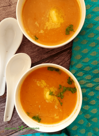 Instant Pot Carrot Almond Soup | GF,Vegan