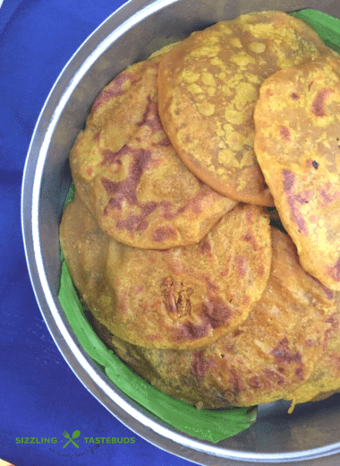 Bele Obbattu or Obbattu is a stuffed sweetbread made with lentils, coconut and Jaggery. It is a delicacy made for the Hindu new year festival called Ugadi