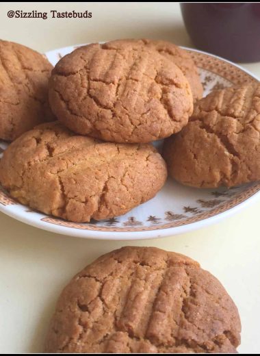 Eggless Custard Coconut Cookies are delicious and quick to make. Made with Wholewheat flour, they are a healthy bake for Xmas or any sweet treat!