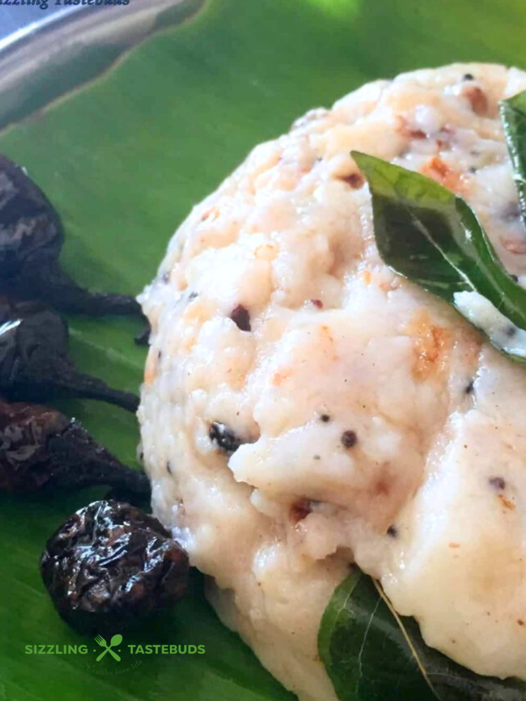 Morkali or Morkoozh is a savoury, slightly tangy pudding made in Tamilnadu with rice flour and sour buttermilk. Eaten as a quick snack or light dinner.