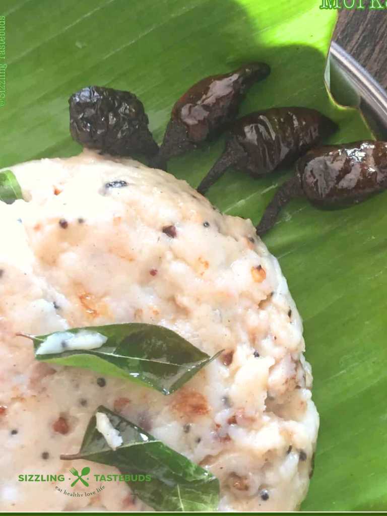 Morkali or Morkoozh is a savoury, slightly tangy pudding made in Tamilnadu with rice flour and sour buttermilk. Eaten as a quick snack or light dinner.