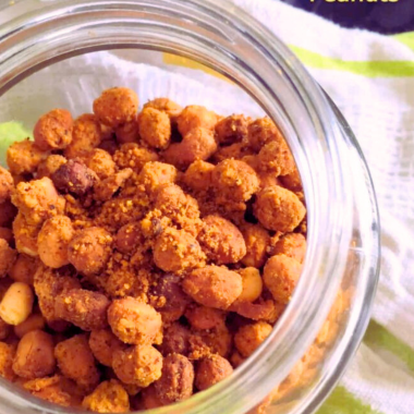 Microwave Masala Peanuts is a quick, crunchy and an addictive snack made with peanuts, basic pantry spices in a microwave.