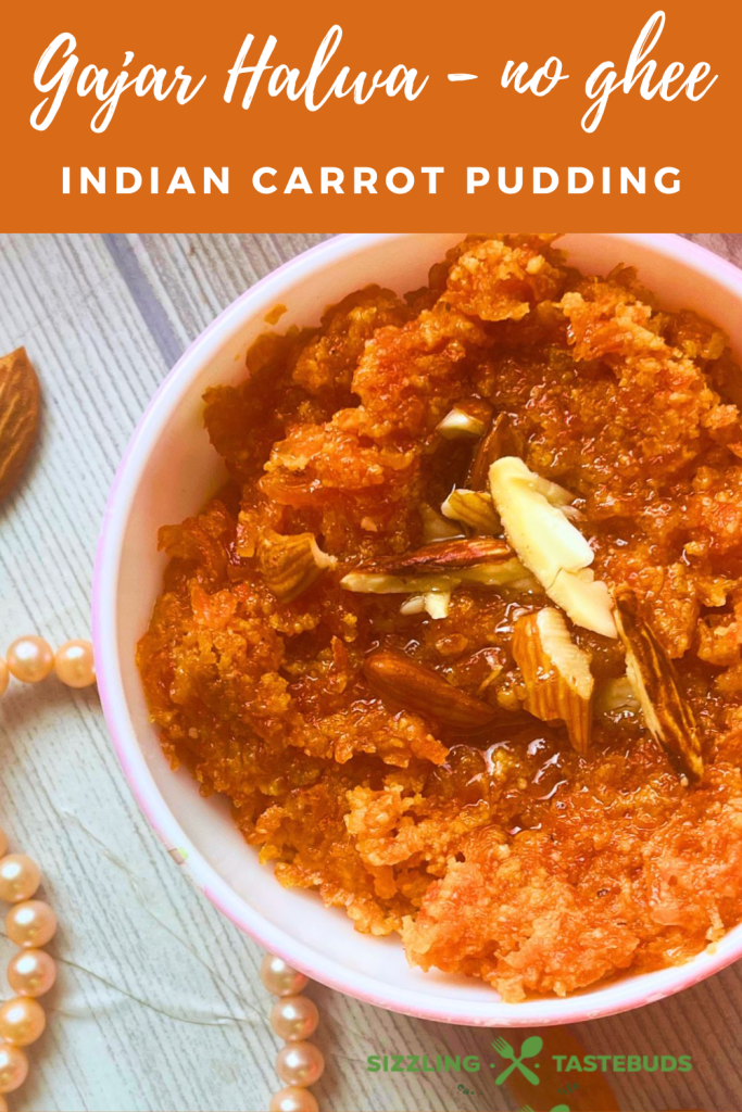 Mom's Gajar Halwa is a no-ghee version of the Popular Indian Dessert. This is a decadent carrot pudding made especially during Winters and for any special celebration.