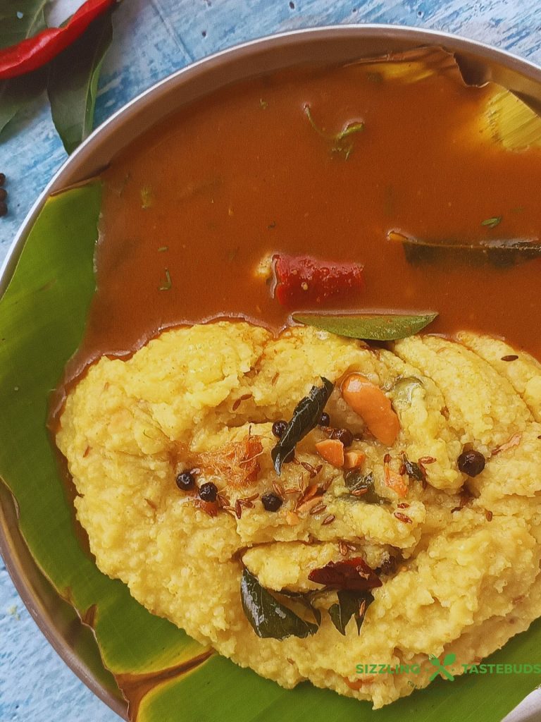 Samai or Little Millet Pongal is a quick, nutritious and filling Gluten Free breakfast or dinner made with Little Millet and Moong dal. Served hot with Chutney and / or sambhar .