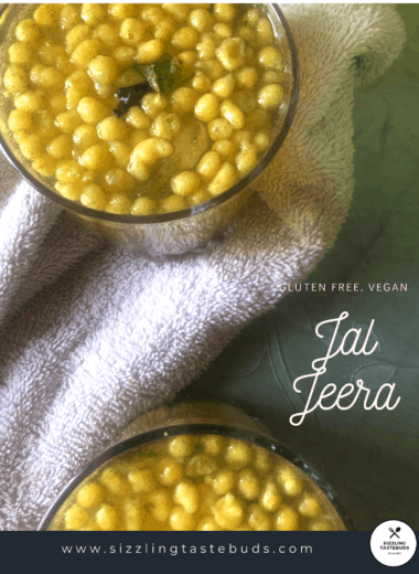 Jal Jeera is a classic Indian Beverage served during summers and parties alike. Made with homemade spices and topped with ice and mint