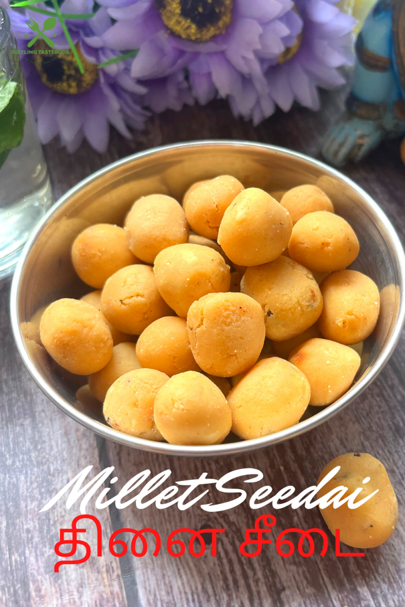 Thinai Uppu Seedai | Millet Cheedai | Easy Jar snacks